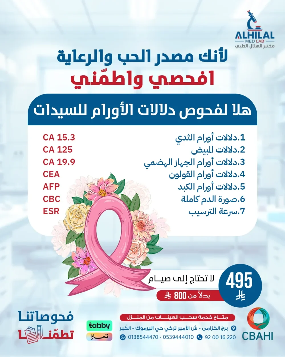 دلالات-اورام-السيدات هلا لفحوص دلالات الأورام للسيدات