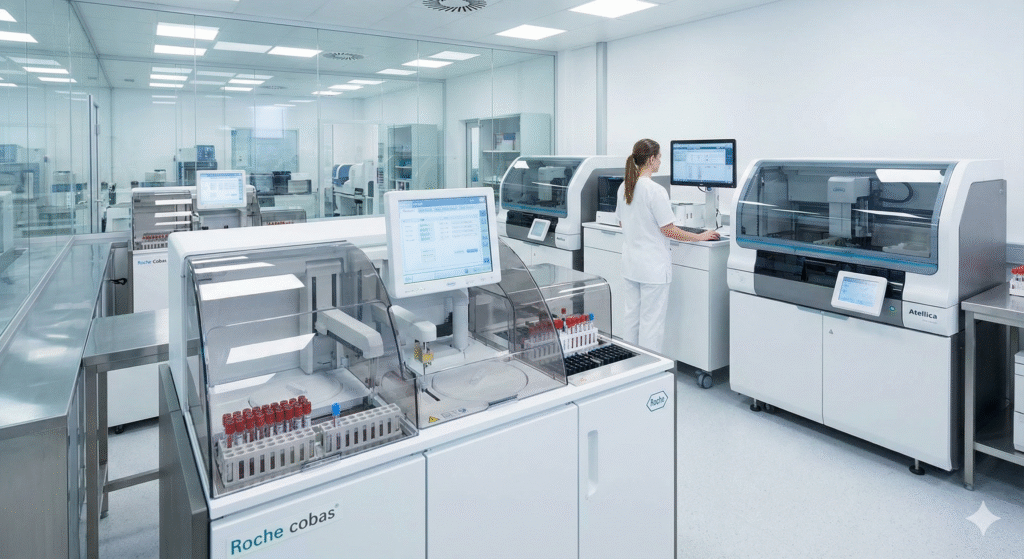 أجهزة تحليل مناعي متطورة وتكنولوجيا دقيقة داخل مختبرات الهلال الطبية في الخبر لضمان دقة نتائج تحليل فيتامين د.