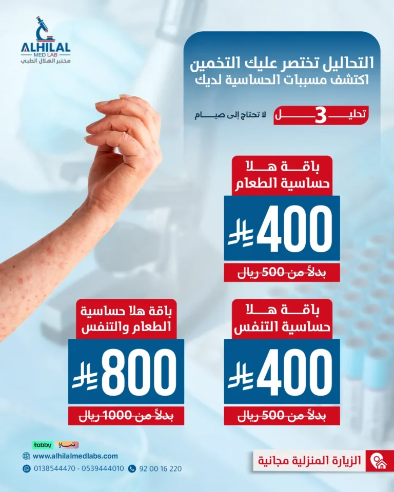 فحص حساسية الطعام والتنفس