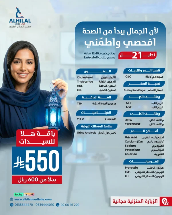 ⁠فحوصات صحة السيدات