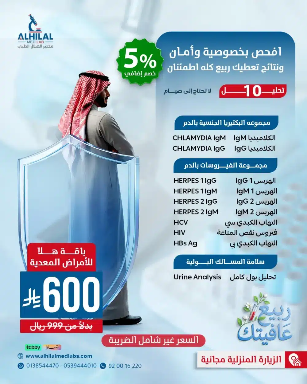 اقة_الأمراض_المعدية_عروض_الربيع فحوصات الأمراض المعدية