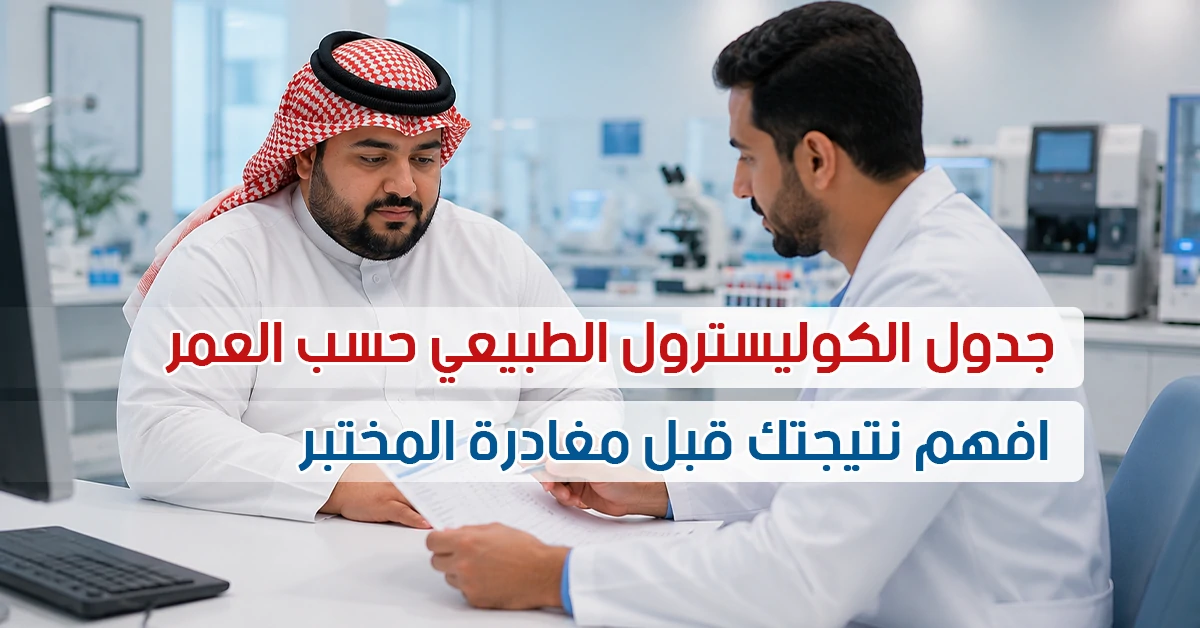 جدول الكوليسترول الطبيعي حسب العمر افهم نتيجتك قبل مغادرة المختبر