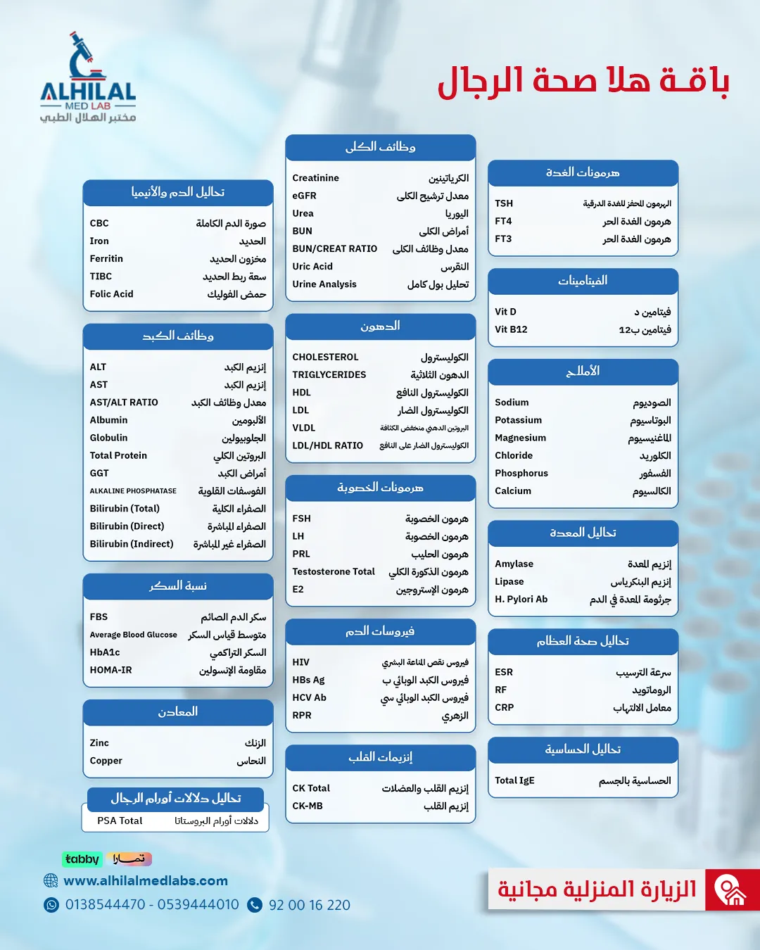 Hala Men's Health Package